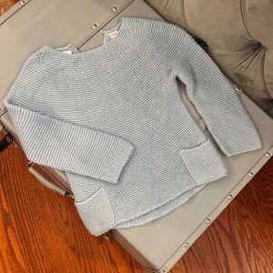 Zara Women's Soft Gray Knit Sweater